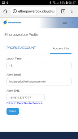 EtherpowerBox Plus_Mobile Web Interface 6