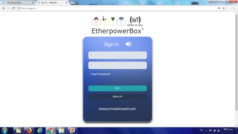 EtherpowerBox Plus_Desktop Web Interface 1