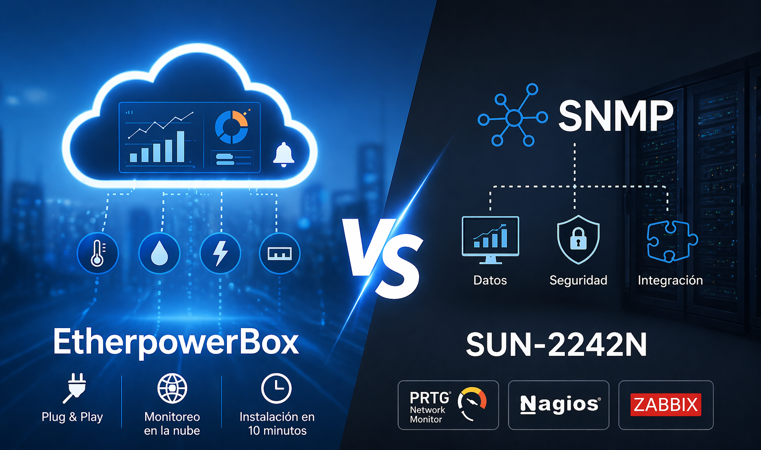 Comparación monitoreo